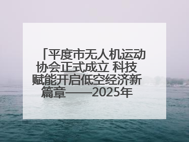 平度市无人机运动协会正式成立 科技赋能开启低空经济新篇章——2025年首届会员大会暨无人机应用发展论坛成功举办